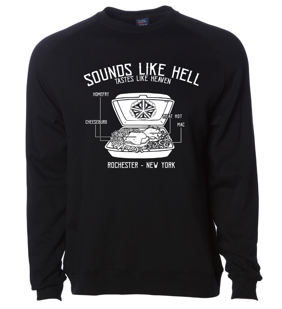 Plate Raglan Crewneck - Black - JBRD